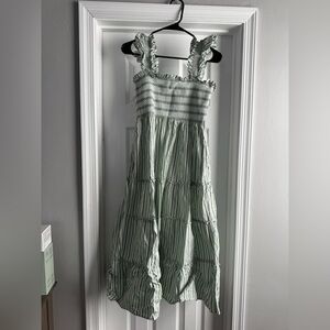 Hill House Home Green stripe Ellie